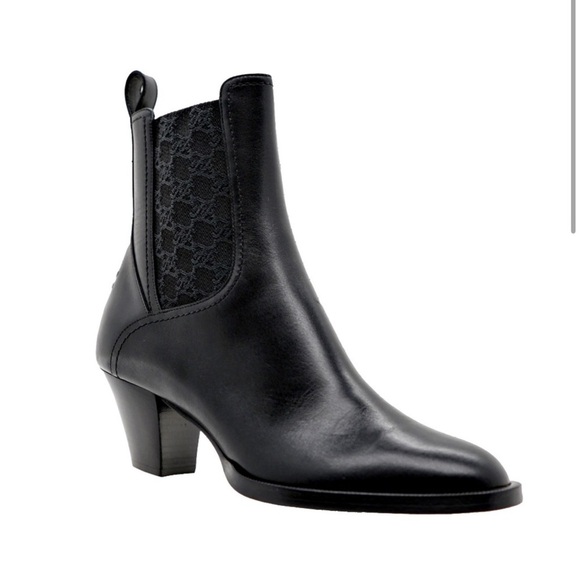 Fendi FF Karligraphy Motif Ankle Boots Size 37 - Picture 3 of 9